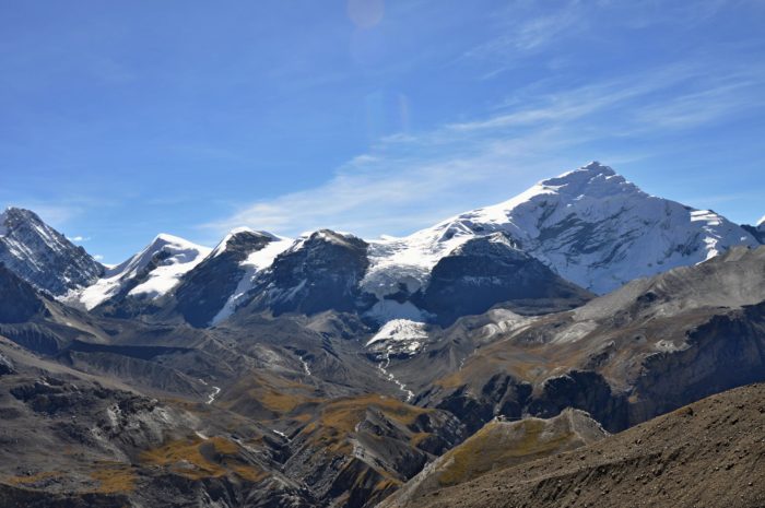 Výhled od čajovny ve 5070 m