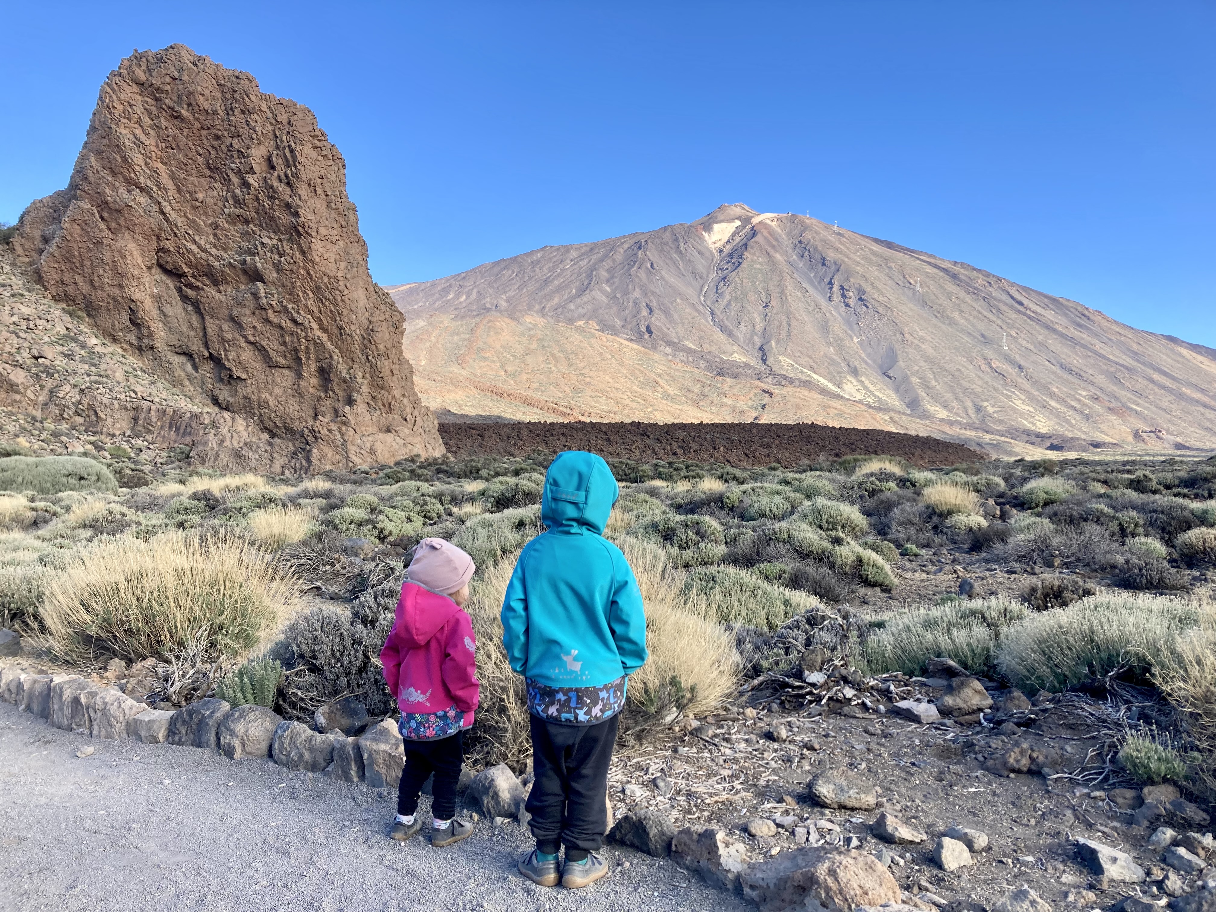 Výhled na sopku Teide, Roques de Garcia