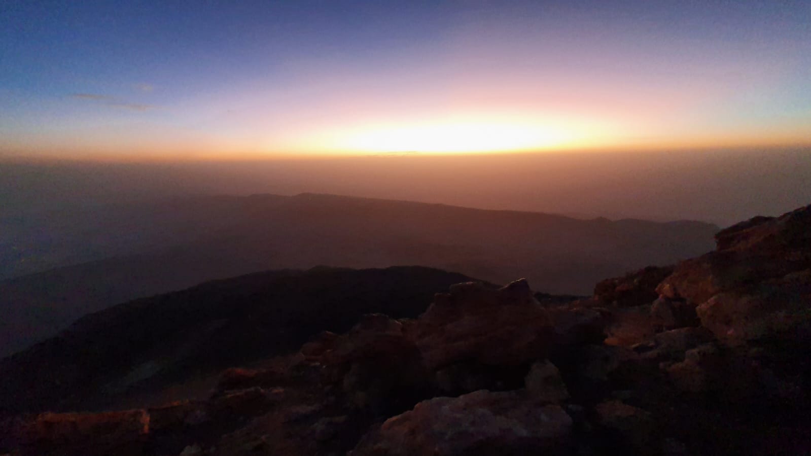 Východ slunce na Teide 